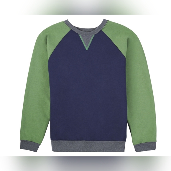 Fruit of the Loom Boys Fleece Raglan Crew Neck Sweatshirt - Picture 1 of 7